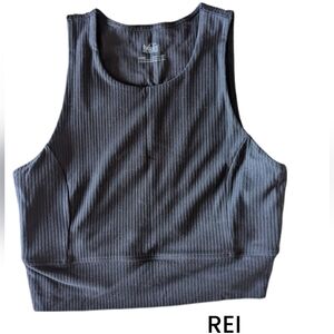 REI Active Pursuits Ribbed Bra Top M
